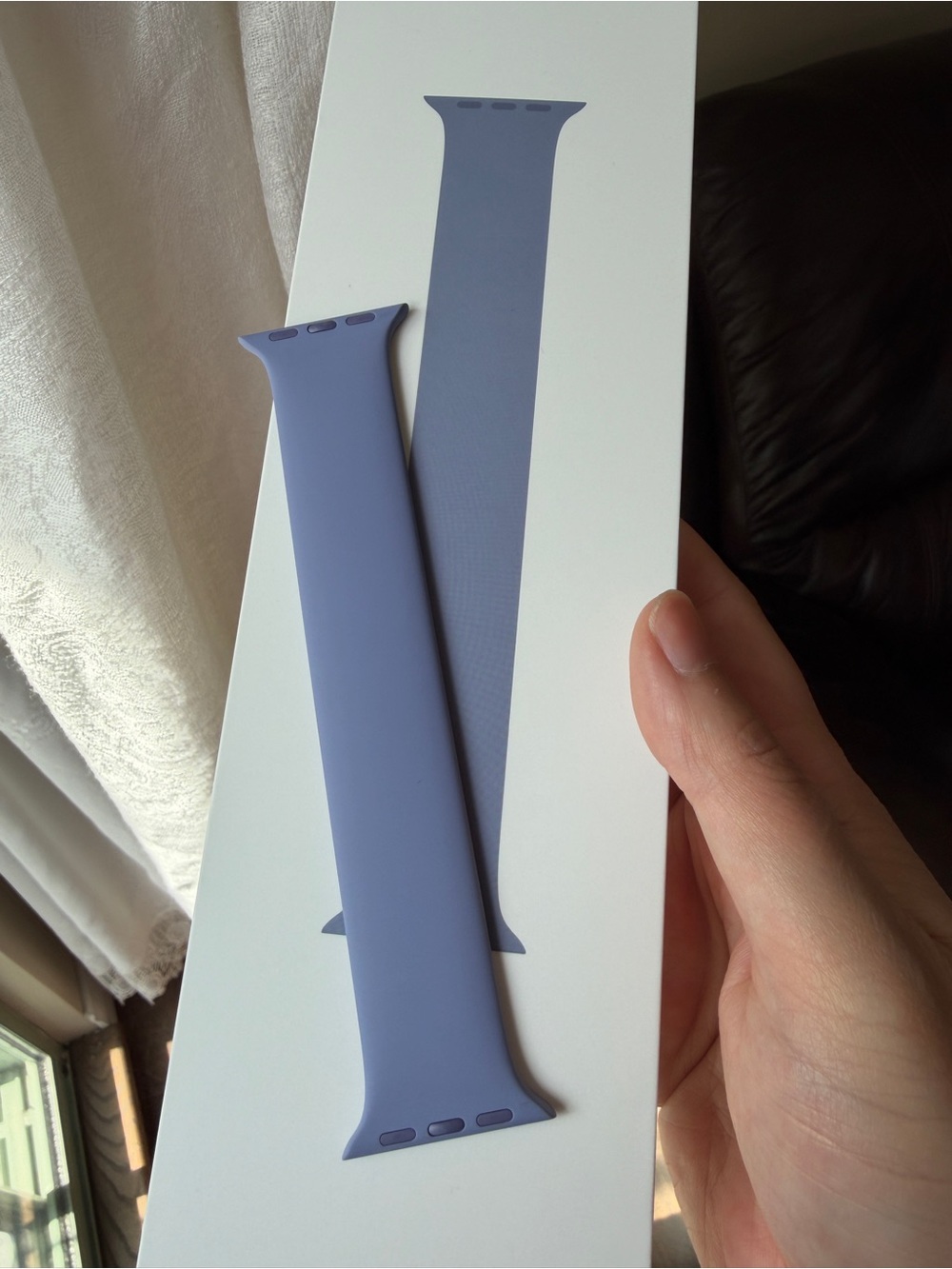 Apple Silicone Watch Band 41mm English lavender size 4